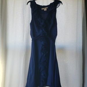 Ark & Co navy blue ruffle front dress
